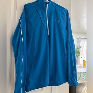 MENS LARGE PUMA QUARTER ZIP